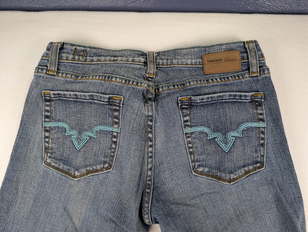 Vigoss Premium Women’s 9/10 Y2K Low Rise Bootcut Embroidered Jeans